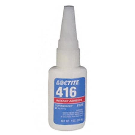 Henkel General Purpose Instant Adhesive, Gap Filling Plastic, Bottle, Viscous Liquid 416 1OZ IDH 135452